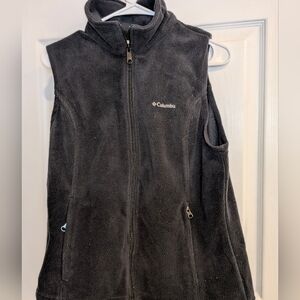 Columbia Black Fleece Vest Size PL